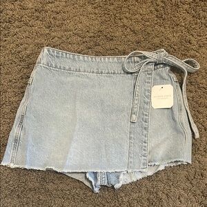 Alter’d State Denim Wrap Skirt